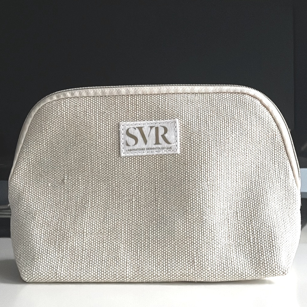 🤍 NEW SMALL NATURAL BEIGE SVR COSMETIC BAGS